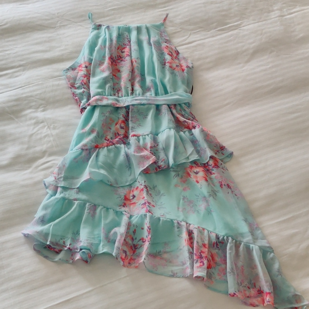 Floral Romantic Pastel Dress Juniors Size XL